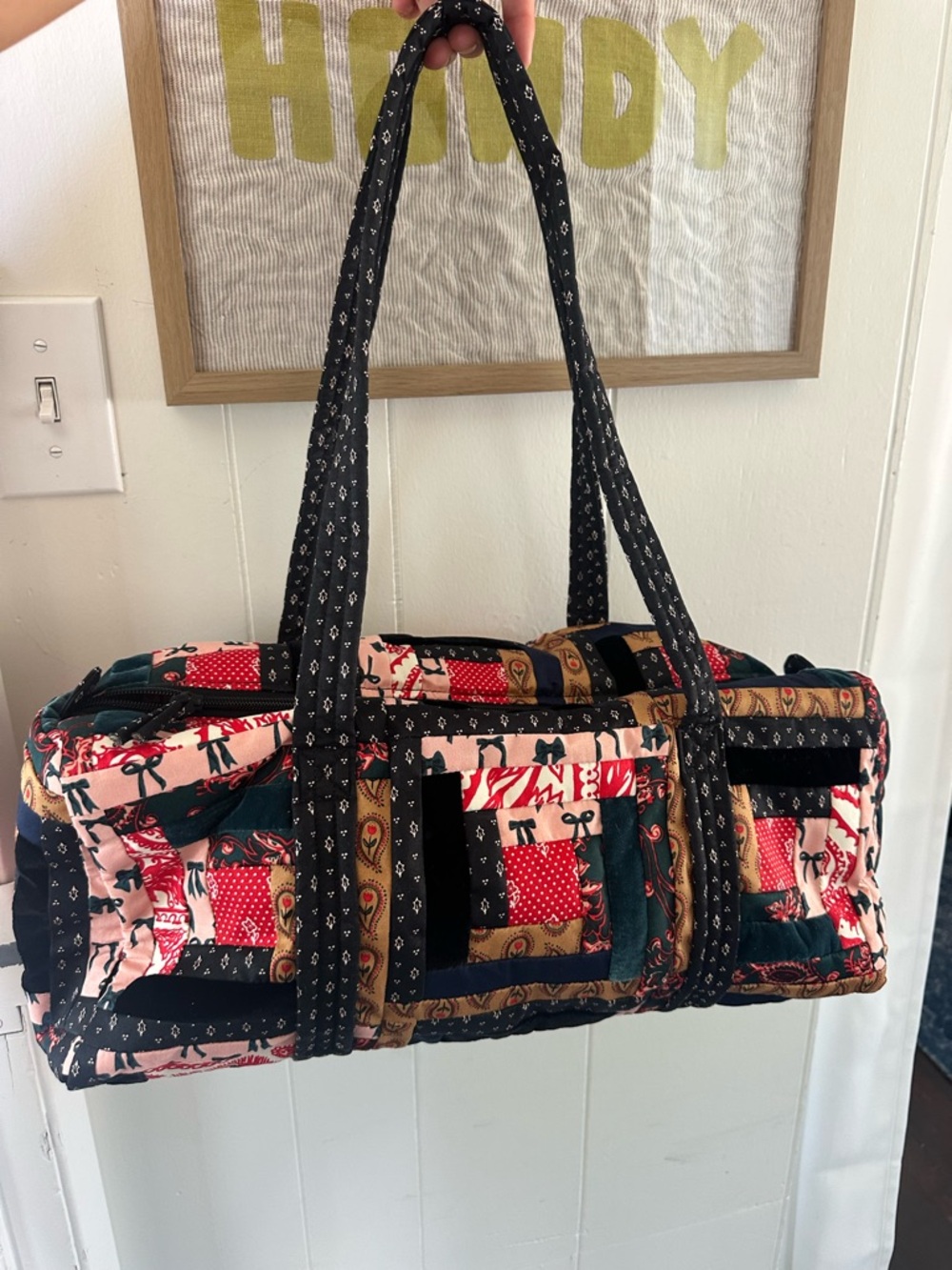 Vera Bradley small duffle Quilted Patchwork Tote
